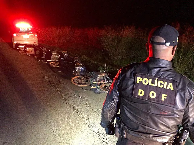 DOF apreende bicicletas carregadas com quase meia tonelada de maconha