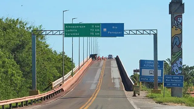 Ponte do Rio Paraguai será interditada temporariamente na BR-262