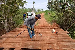 Pontes da área rural de Bonito passam por recuperação