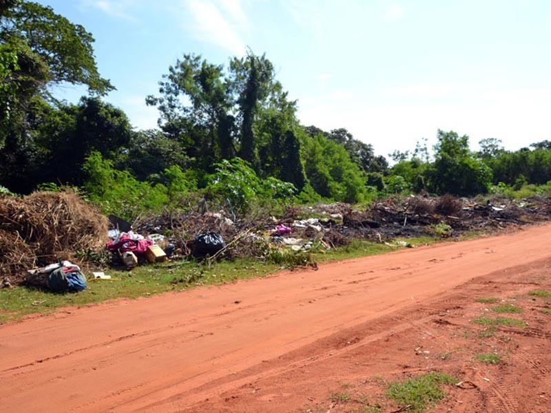 Local estava cheio de entulho, árvores mortas e até restos de eletrodomésticos