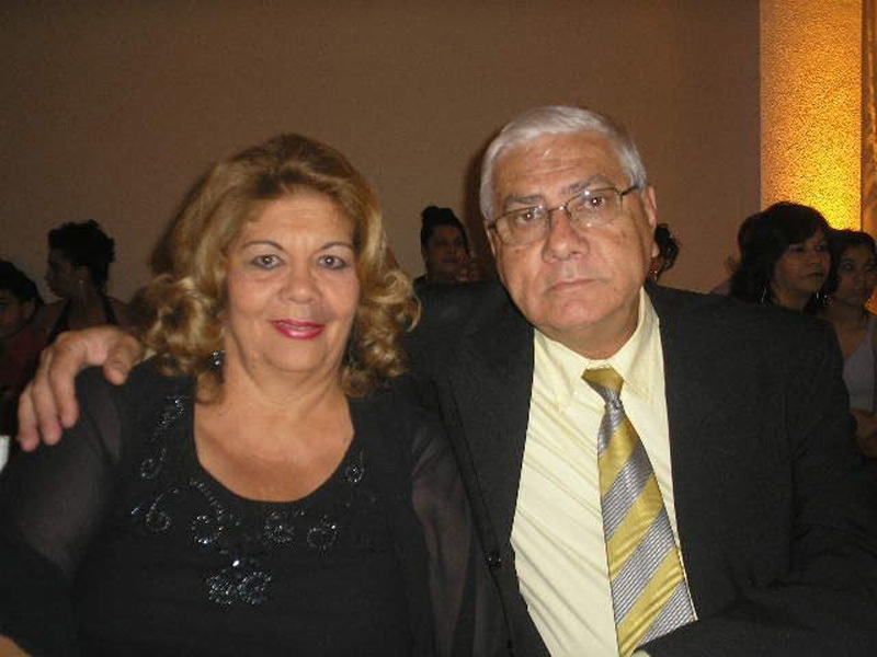 Delcy e o marido, Gilson Pereira (in memoriam)