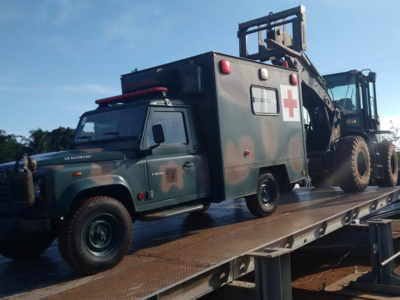 Um comboio de 21 viaturas incluindo caminhões bitrens saiu de Aquidauana com destino ao Pará