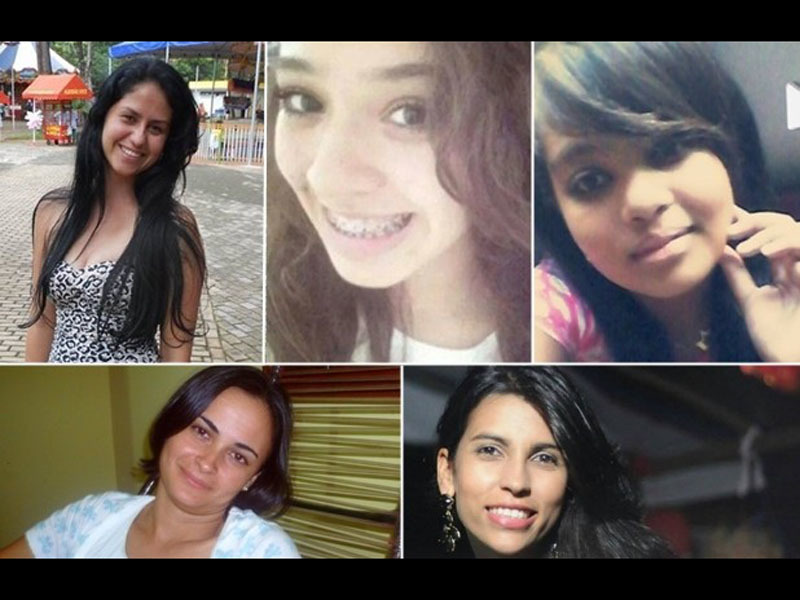 Bruna, Ana Lídia, Taynara, Rosirene e Juliana são algumas das mulheres mortas (Foto:Arquivo Pessoal)