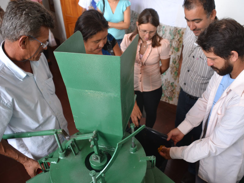 Máquina instalada na Casa do Artesão de Aquidauana (Foto: Arquivo)