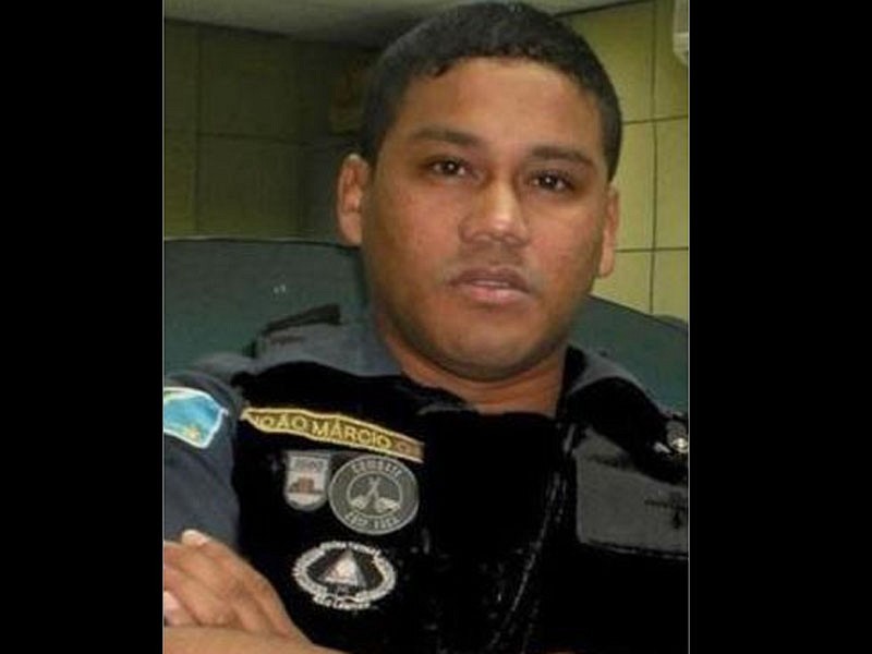 O policial militar João Márcio Leite da Cruz, 34 anos, foi alvejado com três disparos